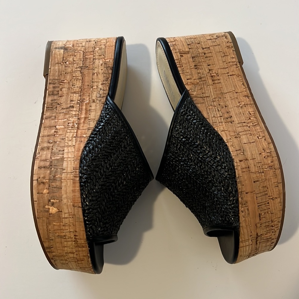 Charles Style Raffia Wedge Sandal - Picture 2 of 6